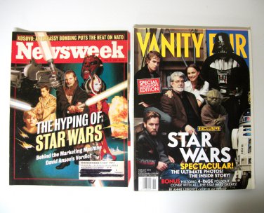 Star Wars Vanity Fair Newsweek Lot special collectors magazine Episode I ROTS prequels 1999 2005