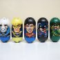 DC Mighty Beanz Lot of 5 super hero universe moose Superman Green Arrow Raven Spin Master 2011