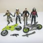 The Corps 4 figures lot - 3 3/4" soldiers motorcycles loose g.i. joe Lanard 2010_group 2