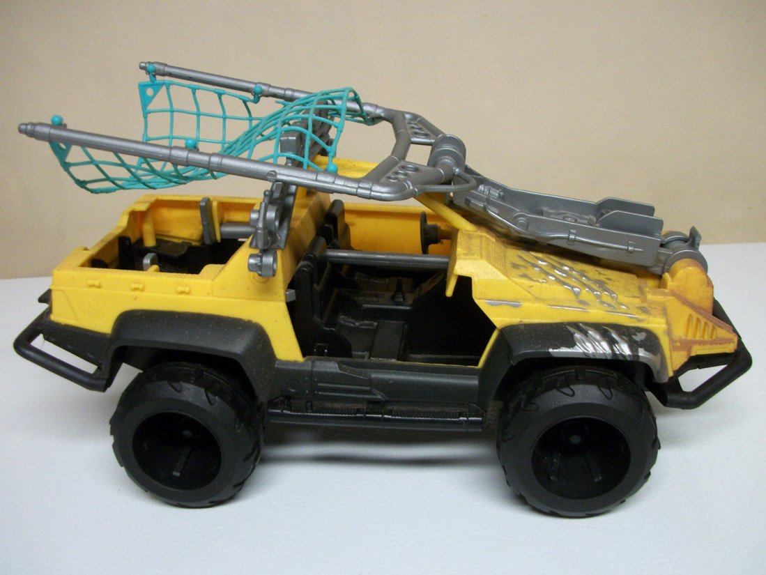 Jurassic Park Iii All Terrain Dino Trapper Vehicle Capture Net Yellow At Dt Dinosaur Jp3 Kenner 2000