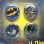 Batman 1" round pin set of 4 dark knight character logo DC Comics Fab Starpoint