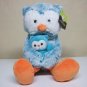 16" Owl Momma & Chick plush stuffed blue white doll tags animal adventure new mom baby 2018