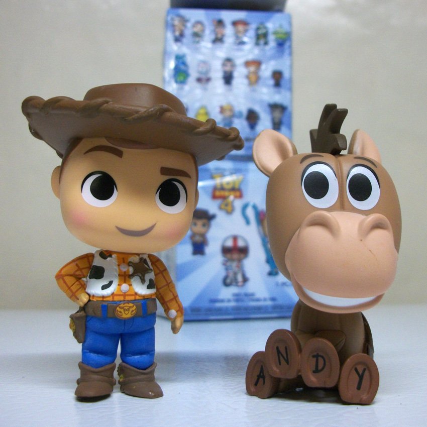 Woody & Bullseye Lot of 2 Toy Story 4 Funko Mystery Minis vinyl figures ...