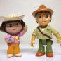 Dora the Explorer & Go Diego Go Lot of 2 adventure figures Mattel 2003 2008