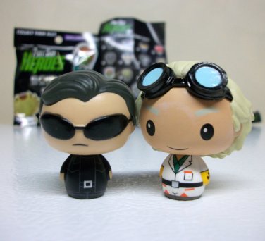 Doc Brown & Neo Sci-Fi Pint Size Heroes science fiction matrix back to the future lot Funko 2017