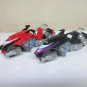 Helio Cycle Lot of 2 Power Rangers Operation Overdrive red & black hovertek bikes Bandai 2006