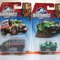 Jurassic World Cliff Hanger & Mauler Hauler lot of 2 vehicles dinosaur jeep truck Matchbox 2015
