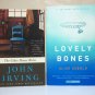 Lovely Bones & The Cider House Rules Lot of 2 paperback novels books alice sebold john irving