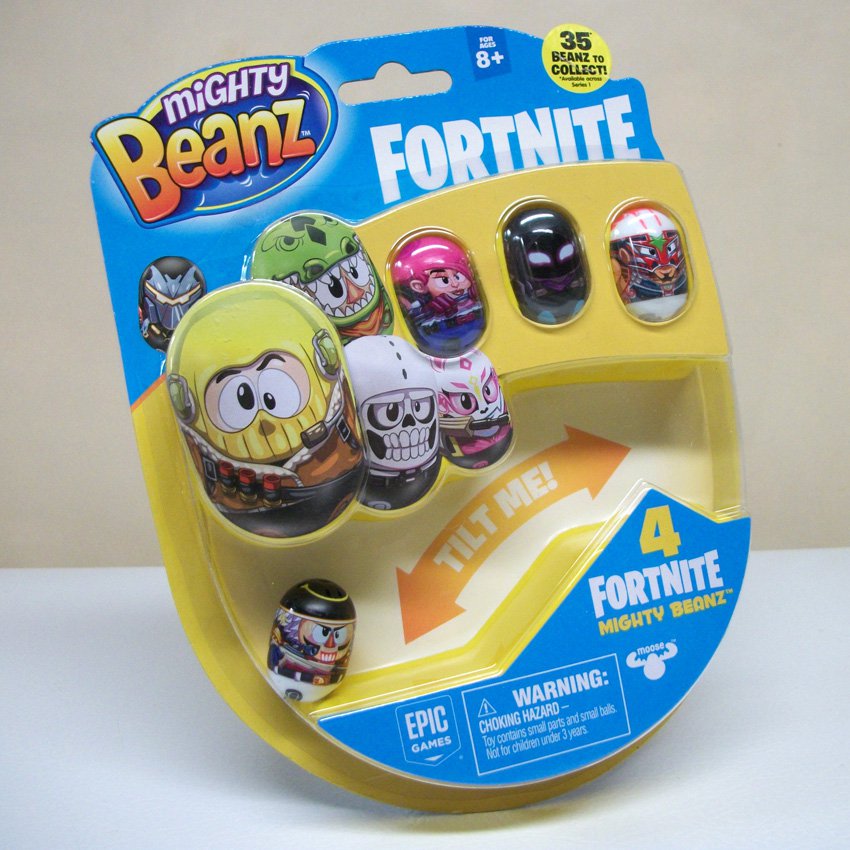 Crackshot Fortnite Mighty Beanz 4-pk raven bright bomber masked fury ...