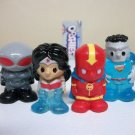 DC Ooshies lot of 4 Series 1 2 wonder woman bizarro black manta hologram topper Jakks 2016