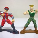 1994 M. Bison & Guile metal Street Fighter figures die-cast Hasbro