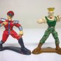 1994 M. Bison & Guile metal Street Fighter figures die-cast Hasbro