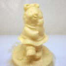 Avon Somersaults 1986 vintage Zippy peanut yellow talc puff fluff 1980s