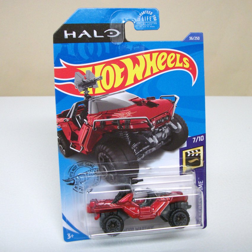 Hot Wheels Sword Warthog HALO red combat vehicle 7/10 HW Screen Time ...