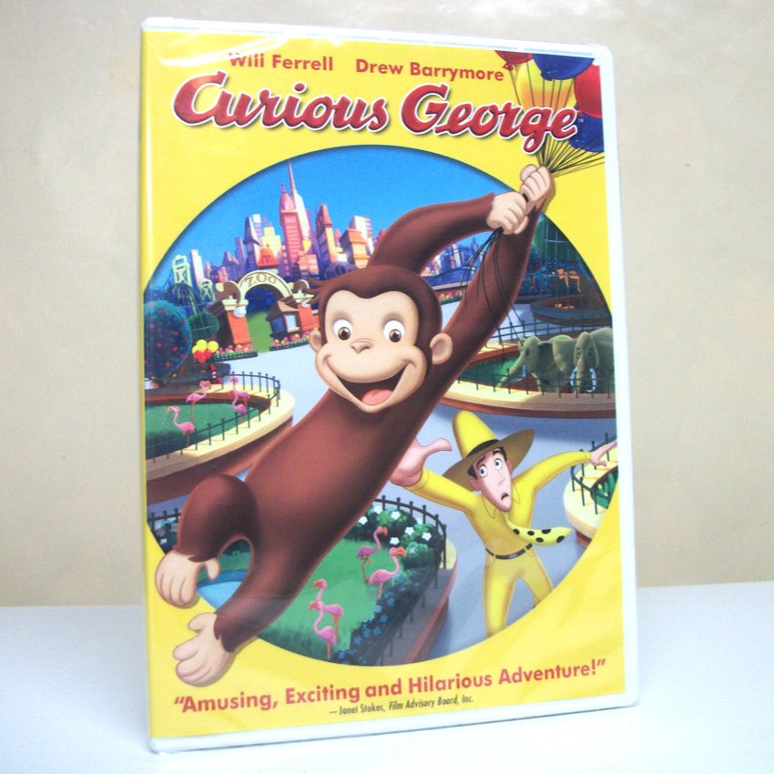 Curious George DVD movie kids monkey adventure animated G Universal 2006