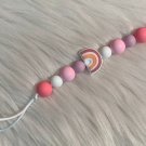 Silicone Pacifier Clip Holder - Rainbow