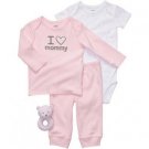 Carter's "I Love Mommy" Pink 4-Pc.