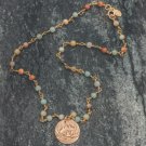 Brynn - Lotus Necklace with Amazonite