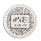 Live Love Woof Coaster Cap Dish