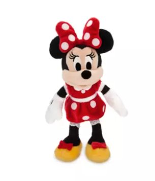 Minnie Mouse Plush &acirc;�� Red &acirc;�� Mini Bean Bag 9 1/2''