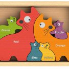 Begin Again Toys Cat Family Bilingual Color Puzzle Begin Again Toys Cat Family Bilingual Color Puzzle