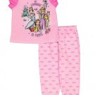 Disney Princess Pink 'My Courage Is Fierce' Pajama Set - Toddler