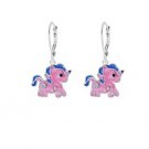 Chanteur Crystal Enamel Pony Leverback Earring