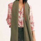 Free People Common Thread Green Blanket Scarf MultiColor Stitching Free People Common Thread Green Blanket Scarf MultiColor Stitching