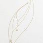Cross Layered Lariat Necklace