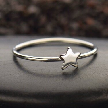 Nina Designs Sterling Silver Ring - Tiny Star Ring