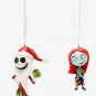 Disney The Nightmare Before Christmas Jack Skellington as Santa & Sally Ornament