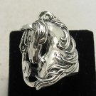 STERLING SILVER RING 925 HORSE UNICORN SOLID NEW SIZE G - V