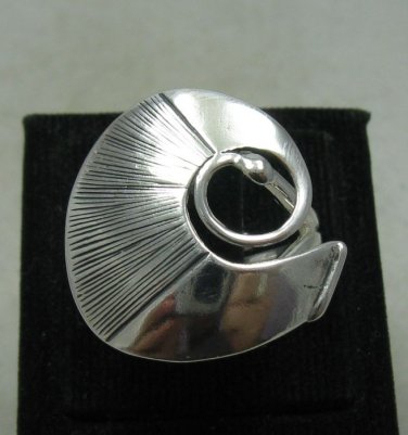 STERLING SILVER RING SOLID 925 SPIRAL HANDMADE NEW ADJUSTABLE SIZE