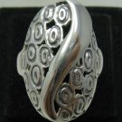 STYLISH STERLING SILVER RING SOLID 925 NEW SIZE H - T EMPRESS R001096