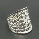 STYLISH STERLING SILVER RING BAND 925 NEW SIZE J - V