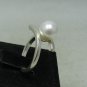 STYLISH STERLING SILVER RING SOLID 925 8mm PEARL SIZE G - T