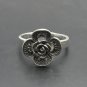 STYLISH STERLING SILVER RING SOLID 925 FLOWER SIZE A - Z