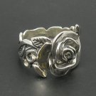 STERLING SILVER RING FLOWER QUALITY 925 NEW SIZE H - V