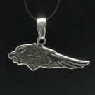 STERLING SILVER PENDANT EAGLE HEAD BIKER 925 NEW HARLEY PE000442 SOLID EMPRESS