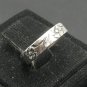STYLISH SMALL STERLING SILVER RING SOLID 925 FLOWER BAND SIZE A - L NEW CHILDREN