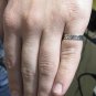 STYLISH SMALL STERLING SILVER RING SOLID 925 FLOWER BAND SIZE A - L NEW CHILDREN