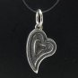 STERLING SILVER PENDANT CHARM SOLID 925 HEART NEW PE000143 EMPRESS