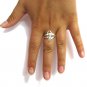 STYLISH LIGHT STERLING SILVER RING SOLID 925 NEW SIZE G - V R001327 EMPRESS