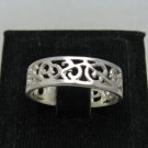 STERLING SILVER RING SOLID 925 FILIGREE BAND NEW SIZE G - Z EMPRESS
