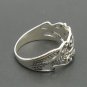 STERLING SILVER RING SOLID 925 LEAF FLOWER NEW SIZE G - V R000245 EMPRESS