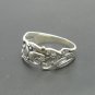 STERLING SILVER RING SOLID 925 LEAF FLOWER NEW SIZE G - V R000245 EMPRESS