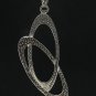 STYLISH STERLING SILVER PENDANT ELLIPSE SOLID 925 NEW