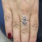 STERLING SILVER RING SOLID 925 NEW MARIJUANA CANNABIS GANJA SIZE G - T