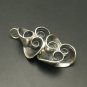 STYLISH STERLING SILVER PENDANT SOLID 925 SPIRAL HANDMADE NEW
