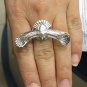 STERLING SILVER RING SOLID 925 HUGE EAGLE HANDMADE NEW ADJUSTABLE SIZE